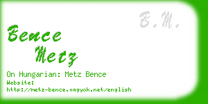 bence metz business card